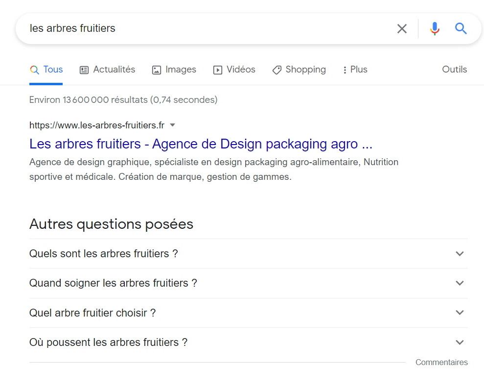 google autres questions posees